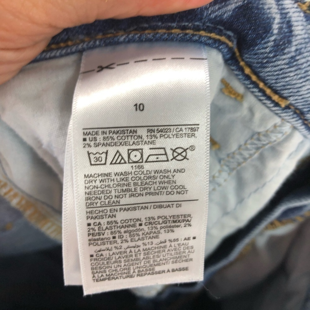 Old Navy Highest High Rise Skinny Flare Jeans Sz 10 Light Blue Acid Wash - Picture 7 of 7